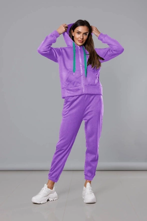 KOMPLET DRESOWY DAMSKI FIOLETOWY (YP-1138)