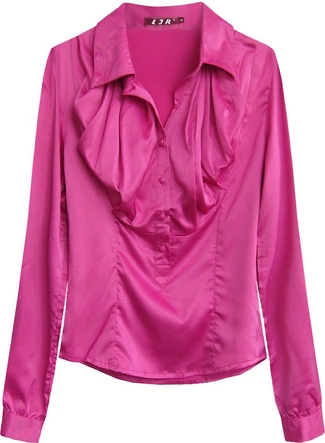 SATYNOWA KOSZULA AMARANTOWA (1067)