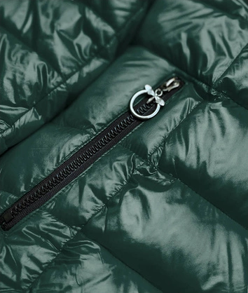 KRÓTKA DWUSTRONNA KURTKA DAMSKA ZIMOWA MORSKI-CZARNY (B9580-1001)