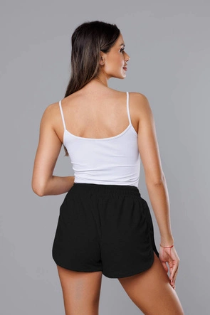 Sportowe spodenki damskie czarne (8K951-3)