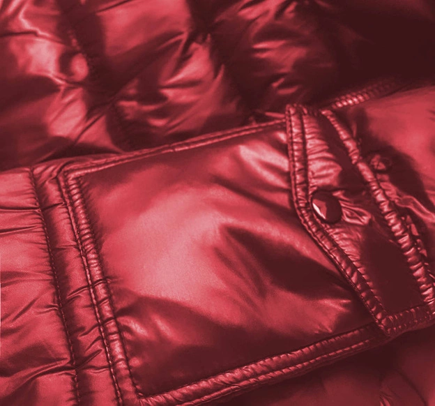 Krótka kurtka damska zimowa czerwona (YP-20129-8)