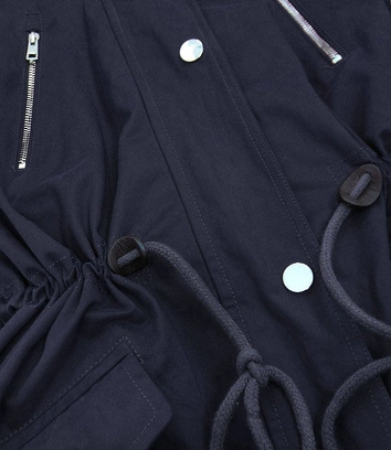 DAMSKA PARKA Z PODPINKĄ GRANATOWA (1998A)