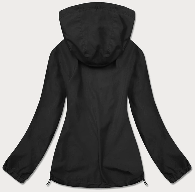 LETNIA KURTKA DAMSKA NA PODSZEWCE CZARNA (HH036-1)