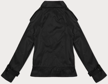 Kurtka z klapami na podszewce czarna (1802#-1)