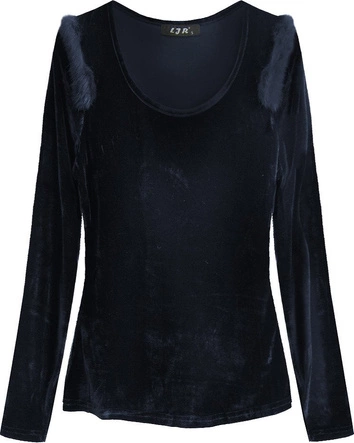 BLUZKA Z FUTERKIEM GRANATOWA (3685)