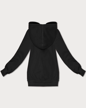 Rozpinana bluza damska z kapturem S'West czarna (B-12#)