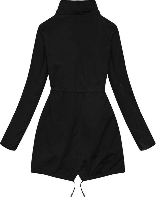 DWUSTRONNA PARKA Z KAPTUREM CZARNO-ŻÓŁTA (W304BIG)