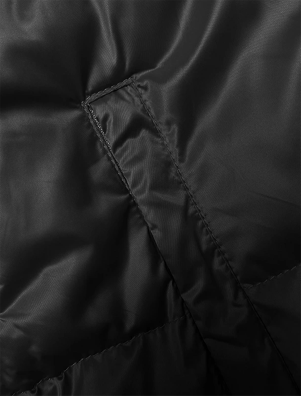 Krótka kurtka damska z odpinanym kapturem S'West czarna (B8228-1)