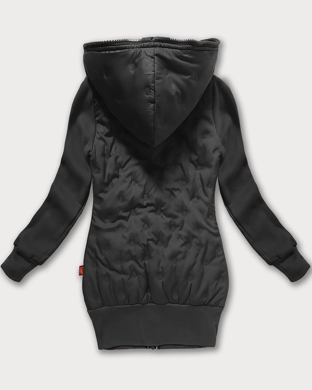 Damska bluzo-kurtka z kapturem LHD grafitowa (AMG-162A)