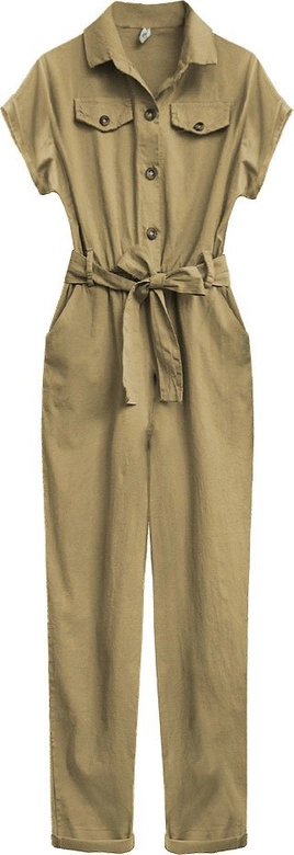 BAWEŁNIANY KOMBINEZON KARMELOWY (361ART)