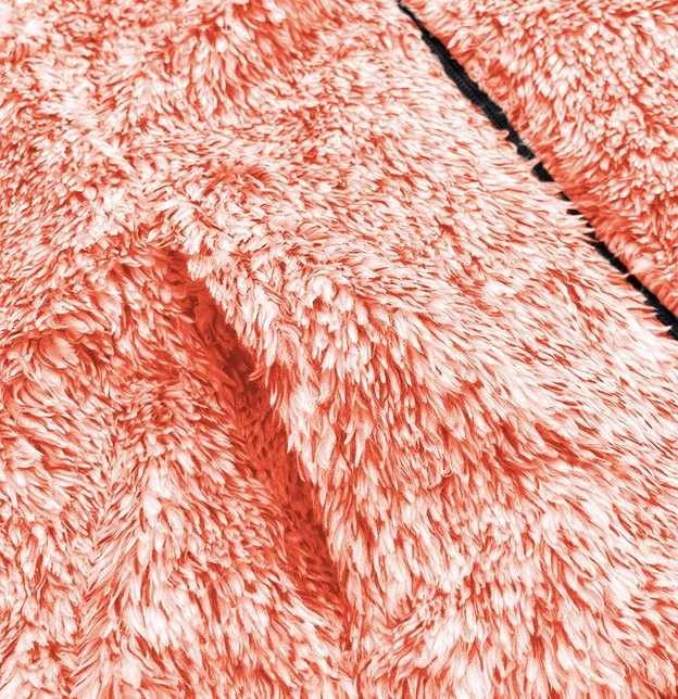 Pluszowa damska bluza melanż pomarańczowa (HH009-48)