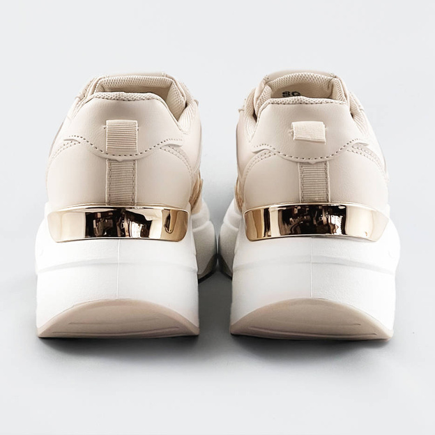 Sportowe buty damskie beżowe (sg-137)