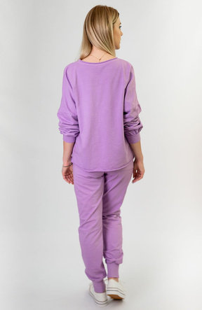 BAWEŁNIANY DRES DAMSKI LILAC (610ART)