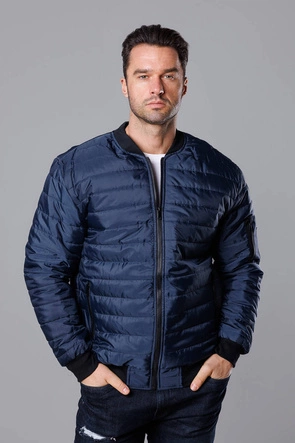 Pikowana bomberka męska granatowa (MY02-2)