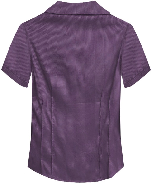 BŁYSZCZĄCA KOSZULA W PASKI FIOLETOWA (337ART)
