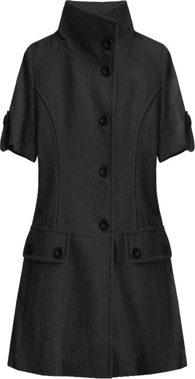 ROZKLOSZOWANY PŁASZCZYK CZARNY (1091)