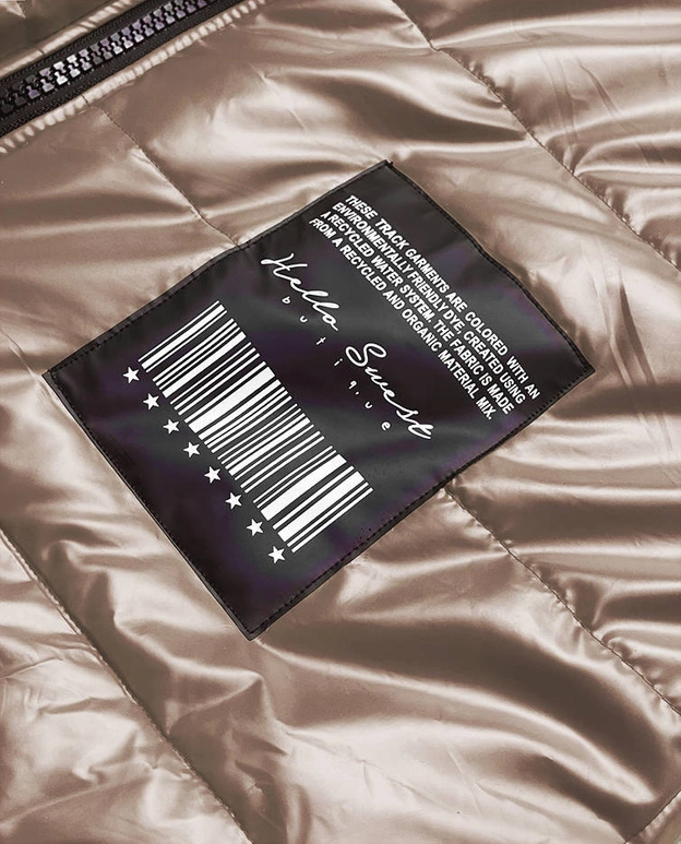 DOPASOWANA DŁUŻSZA KAMIZELKA DAMSKA CAPPUCCINO (B8023-12)