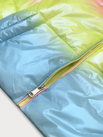 OPALIZUJĄCA DAMSKA KURTKA Z TOREBKĄ RAINBOW (AG3-07)