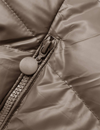 Zimowa kurtka damska cappuccino (5M3139-84)