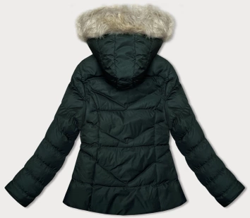 Krótka pikowana damska kurtka zimowa J Style army (5M3153-136)