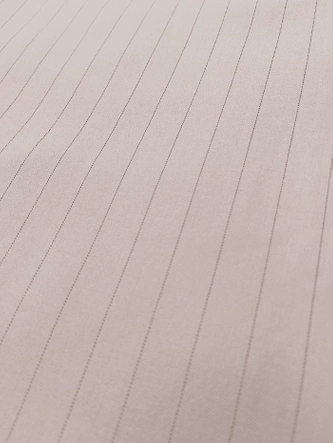 Szerokie spodnie damskie w paseczki jasny beż (18629)