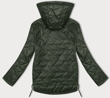 Cienka pikowana kurtka plus size S'West khaki (B8361-11)