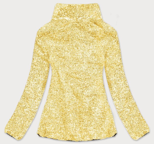 Pluszowa damska bluza melanż żółta (HH009-26)