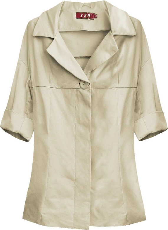 ŻAKIET Z RĘKAWEM 3/4 BEŻOWY (319/1ART)