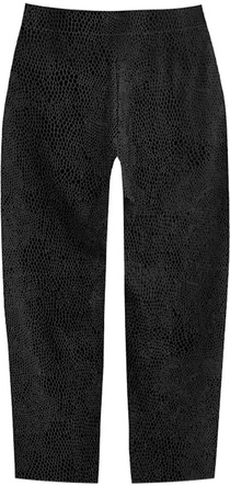 BŁYSZCZĄCE LEGGINSY W ZWIERZĘCY WZÓR CZARNE (332ART)