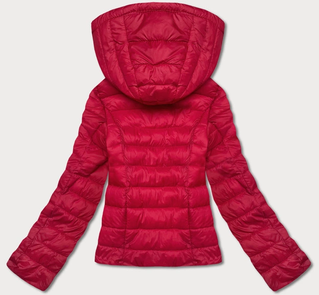 Przejściowa pikowana kurtka damska czerwona (23M9001-275)