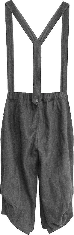 SPODNIE Z SZELKAMI CIEMNOSZARE (X1105X)