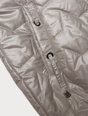 Bezrękawnik damski ze ściągaczem na dole S'West perłowy róż (B8240-51)