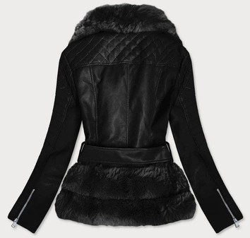 RAMONESKA Z FUTREM CZARNA (F832)