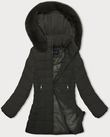 Pikowana kurtka zimowa damska J Style army (16M9119-136)