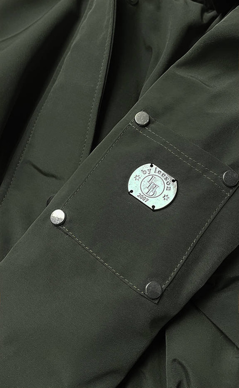 Damska parka z futrzaną podszewką army (m-21506)