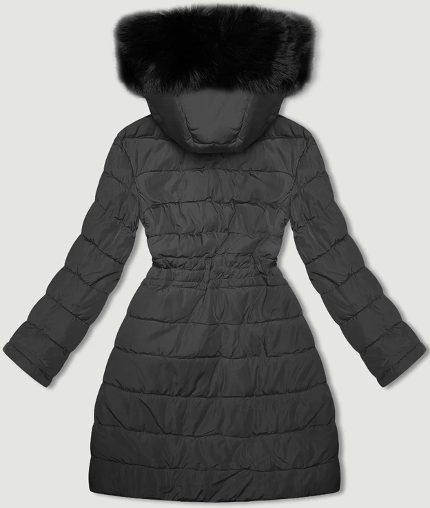 Przejściowa dwustronna kurtka damska J Style czarno-szara (16M9159-392)