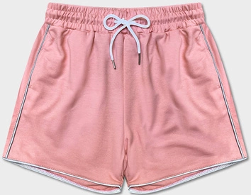 Krótkie spodenki damskie łososiowe (8K952-38)