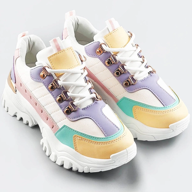 Kolorowe sneakersy damskie (ad-580)