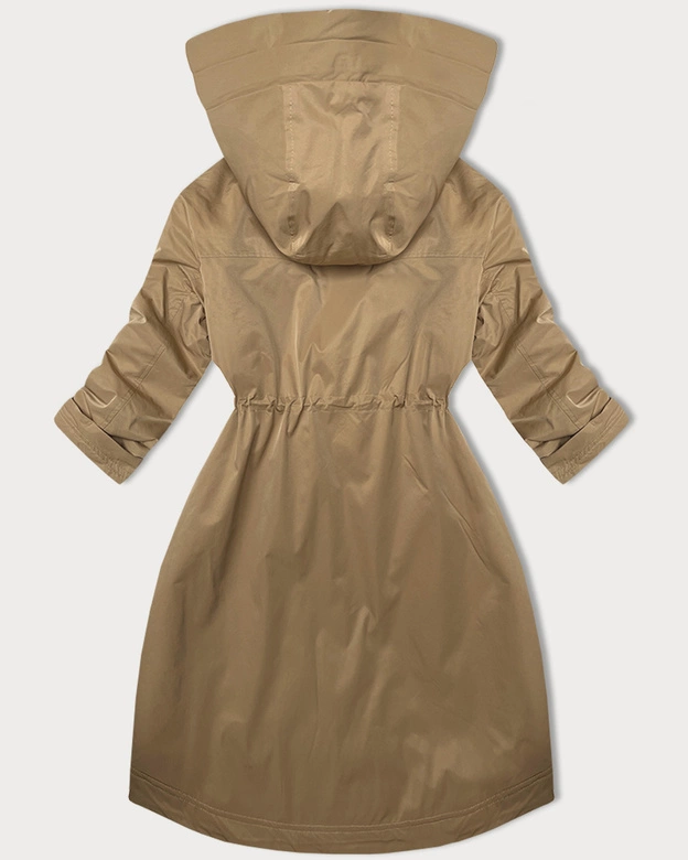 Kurtka damska z podwijanymi rękawami LHD beżowa (LHD-24591)