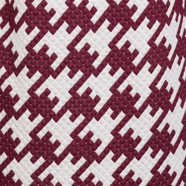 PIKOWANA BORDOWA WZORZYSTA SUKIENKA (S228)