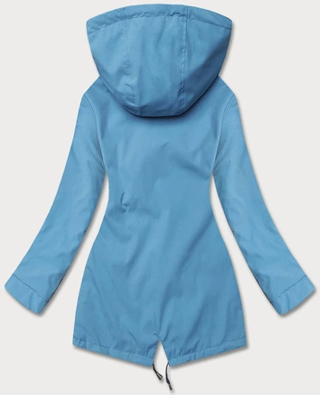 Cienka parka dwustronna damska granatowo-niebieska (16M9081-215)