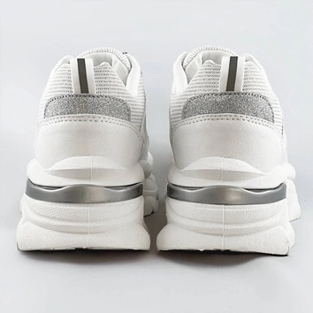 Sznurowane buty sportowe damskie białe (lu-3)