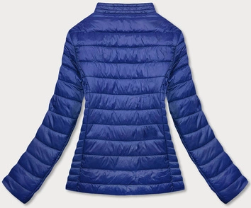 Cienka kurtka damska ze stójką niebieska (bh-2006)