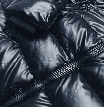 Taliowana kurtka zimowa damska granatowa (2M-032)