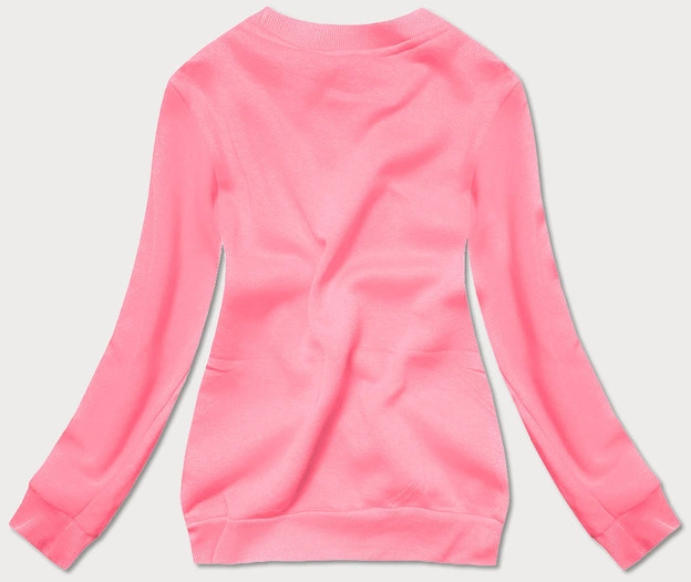 Bluza dresowa damska ze ściągaczami jasno-różowa (w01-20)