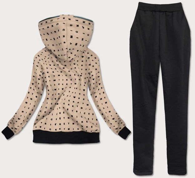 DRES DAMSKI MYSZKA MIKI BEŻOWY (AMG748)