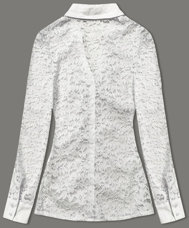 Koronkowa bluzka damska ecru (WH16129)