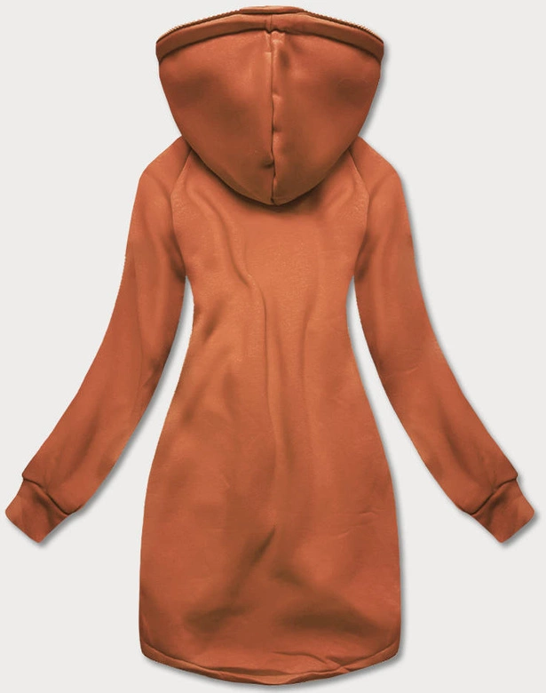 Długa damska bluza ruda (AMG-855B)