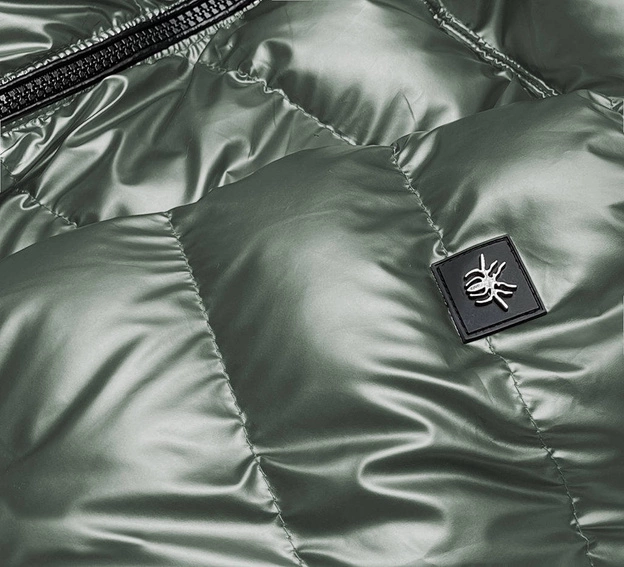 Pikowana kurtka przejściowa zielona (br9790-10)