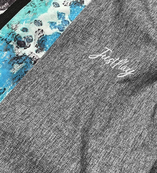 DAMSKA KURTKA ZIMOWA Z PASEM ŚNIEŻNYM SZARA (B2390)